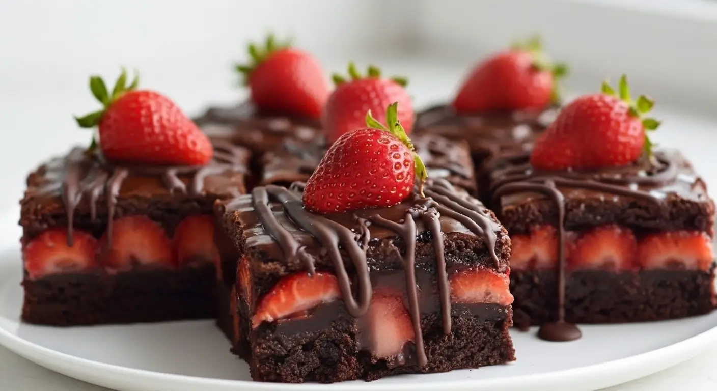 Strawberry Brownies