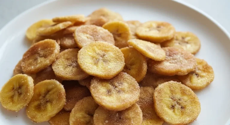 Crispy Cinnamon Sugar Banana Chips