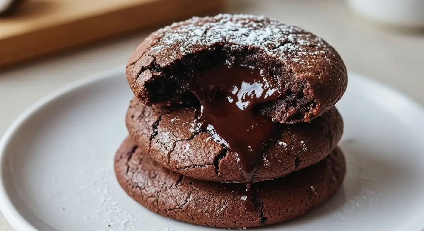 Chocolate Lava Brownie Cookies