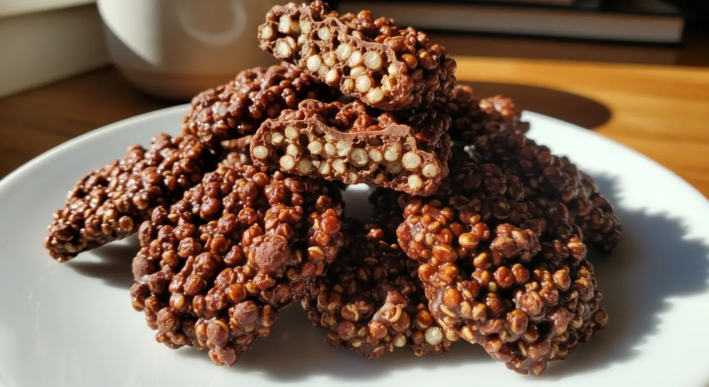 Dark Chocolate Quinoa Crisps