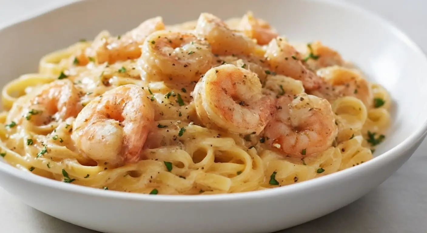 Creamy Garlic Shrimp Pasta