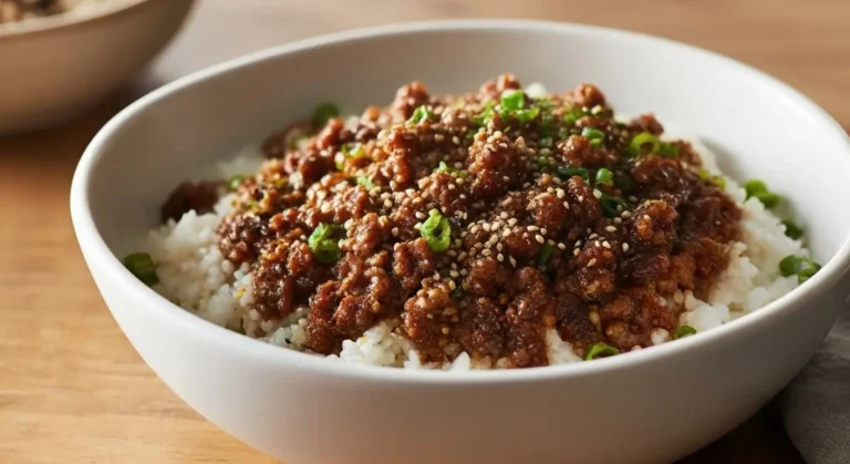 Korean Ground Beef Bowl