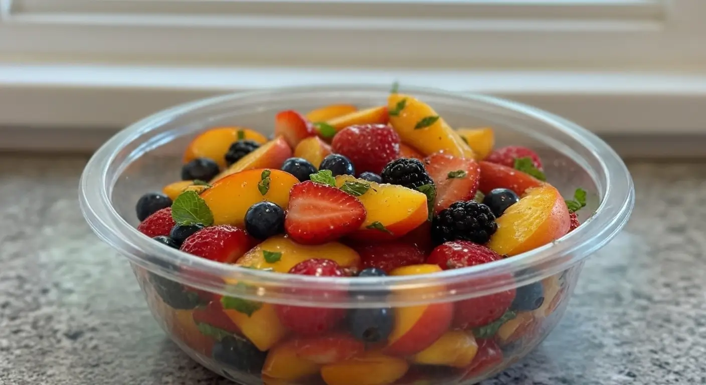 Peach Berry Fruit Salad