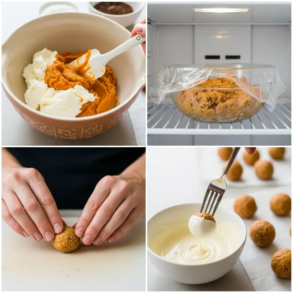 No Bake Pumpkin Cheesecake Balls