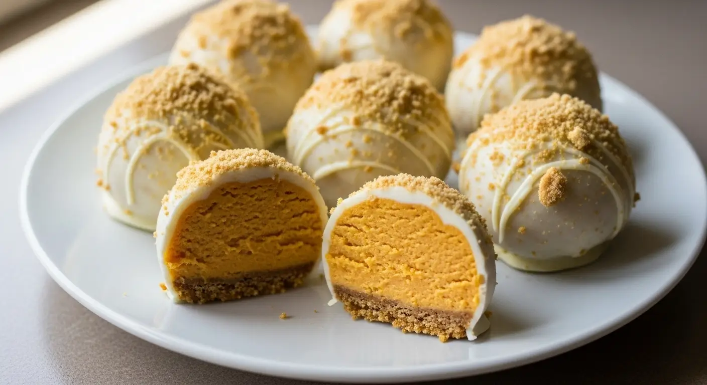 No Bake Pumpkin Cheesecake Balls