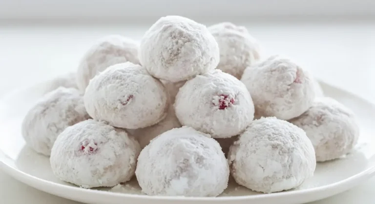 Cherry Snowball Cookies