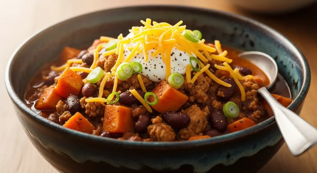 Sweet Potato Turkey Chili