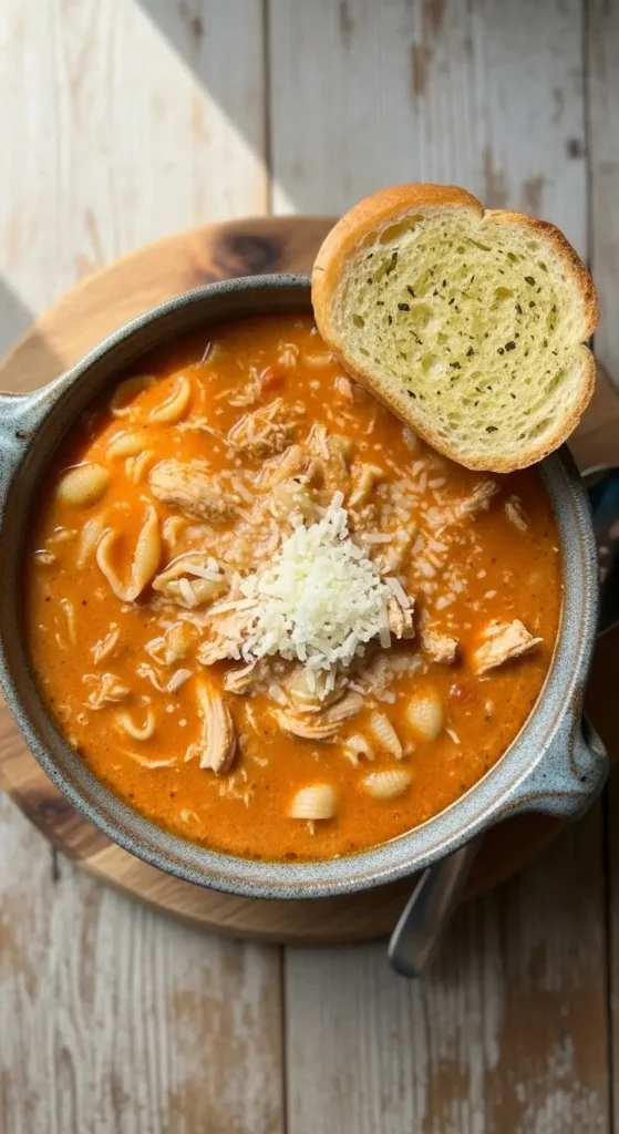Creamy Chicken Parmesan Soup