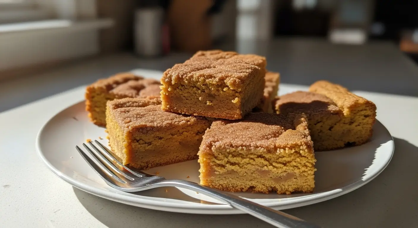 Pumpkin Snickerdoodle Blondies