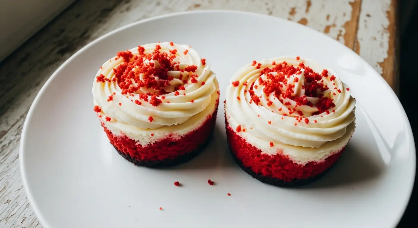Mini Red Velvet Cheesecakes