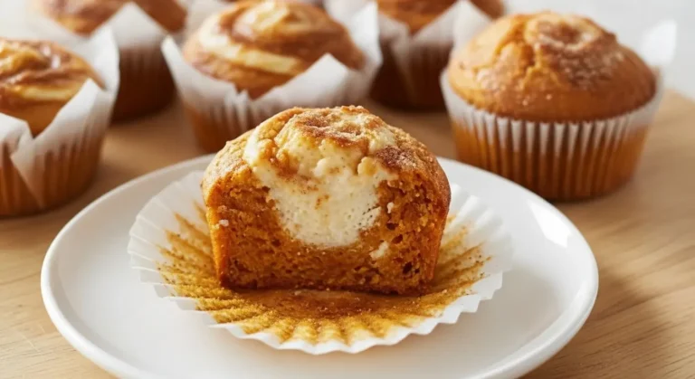 Pumpkin Cream Cheese Swirl Muffins