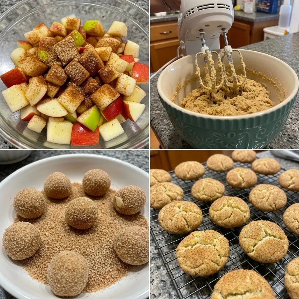 Apple Snickerdoodle Cookies