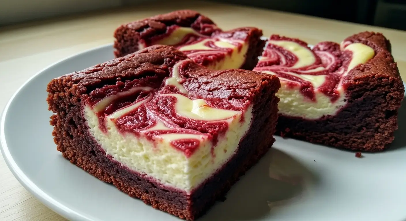 Red Velvet Cheesecake Brownies