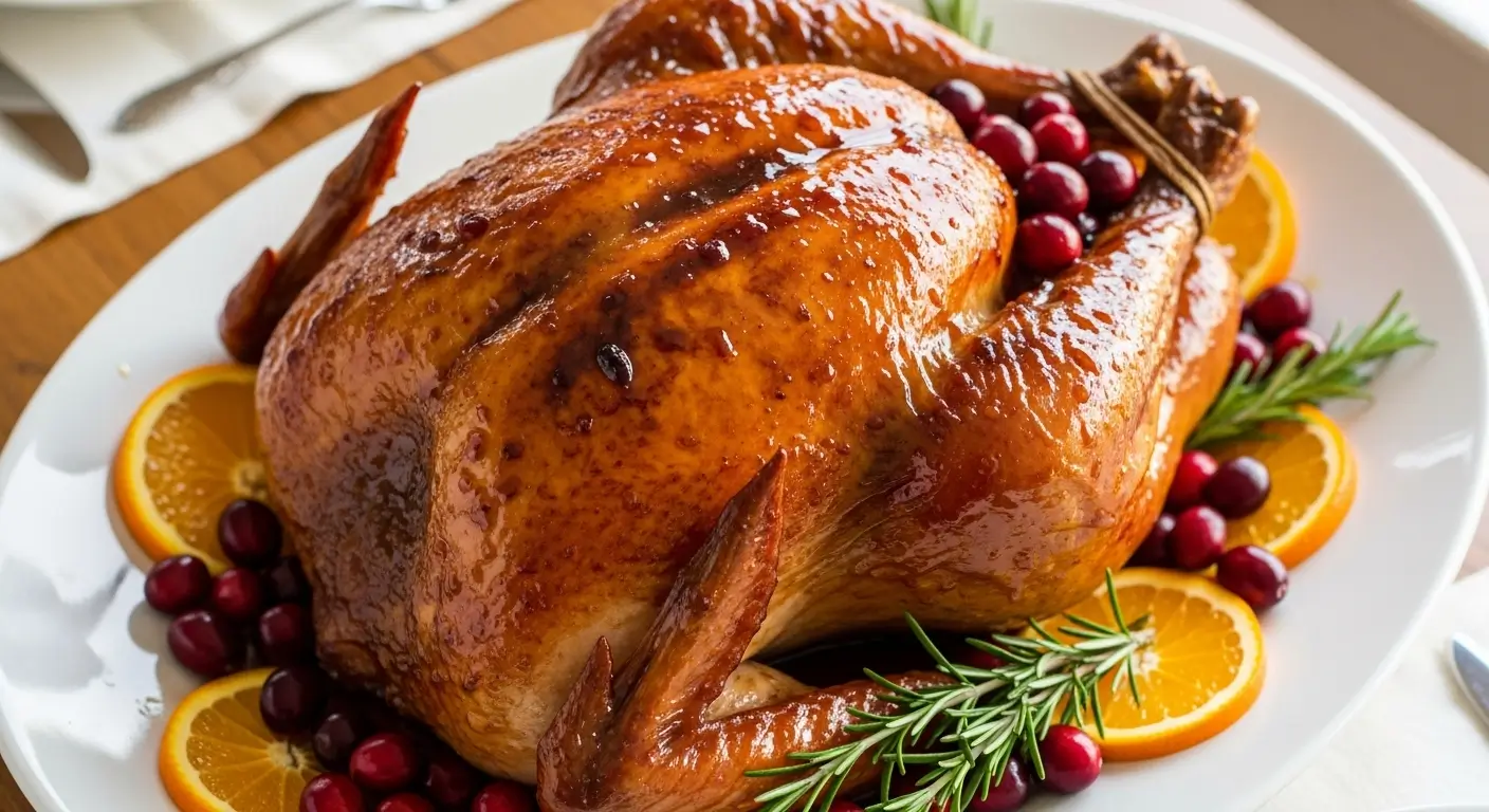 Cranberry Orange Glazed Turkey