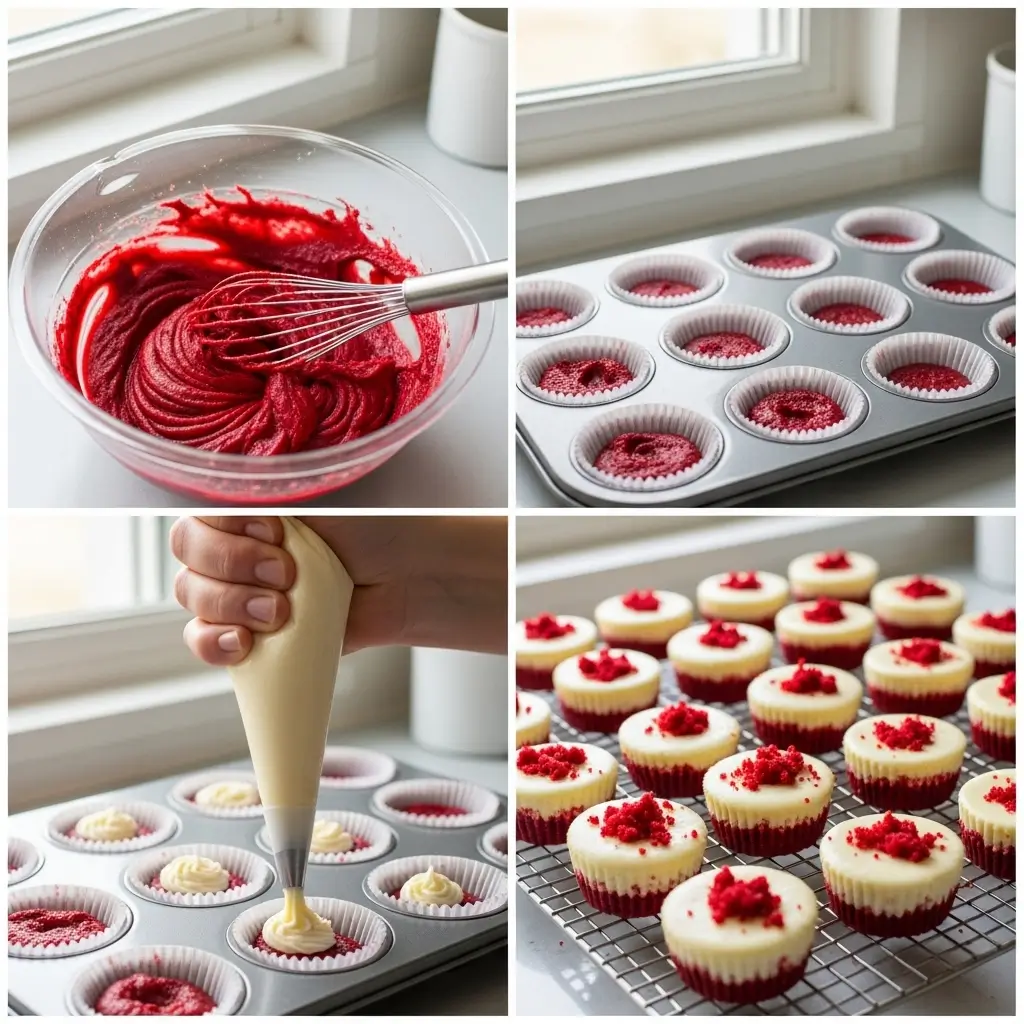 Mini Red Velvet Cheesecakes