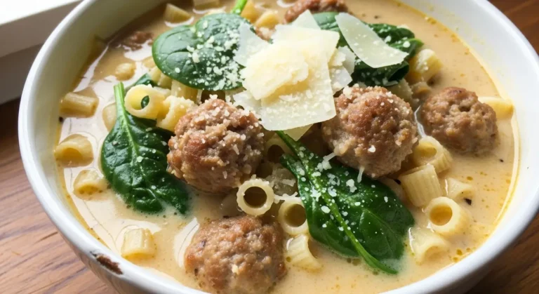 Creamy Parmesan Italian Sausage Soup