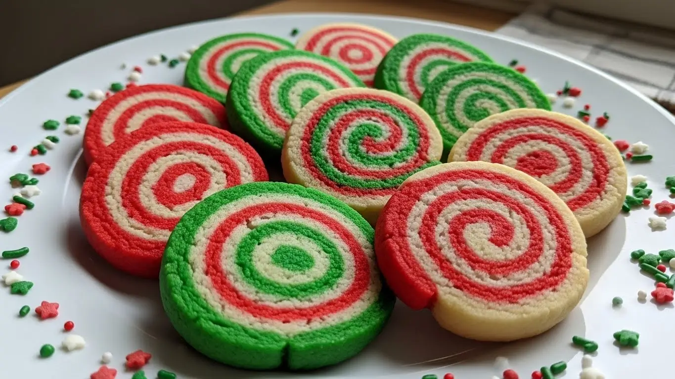 Christmas Pinwheel Cookies