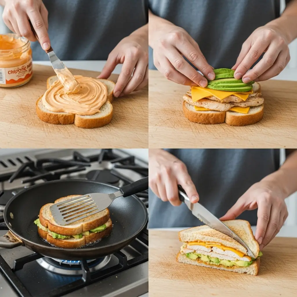 Chipotle Chicken Avocado Melt 