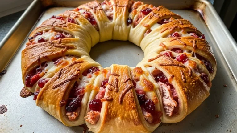 Cranberry Turkey Crescent Ring