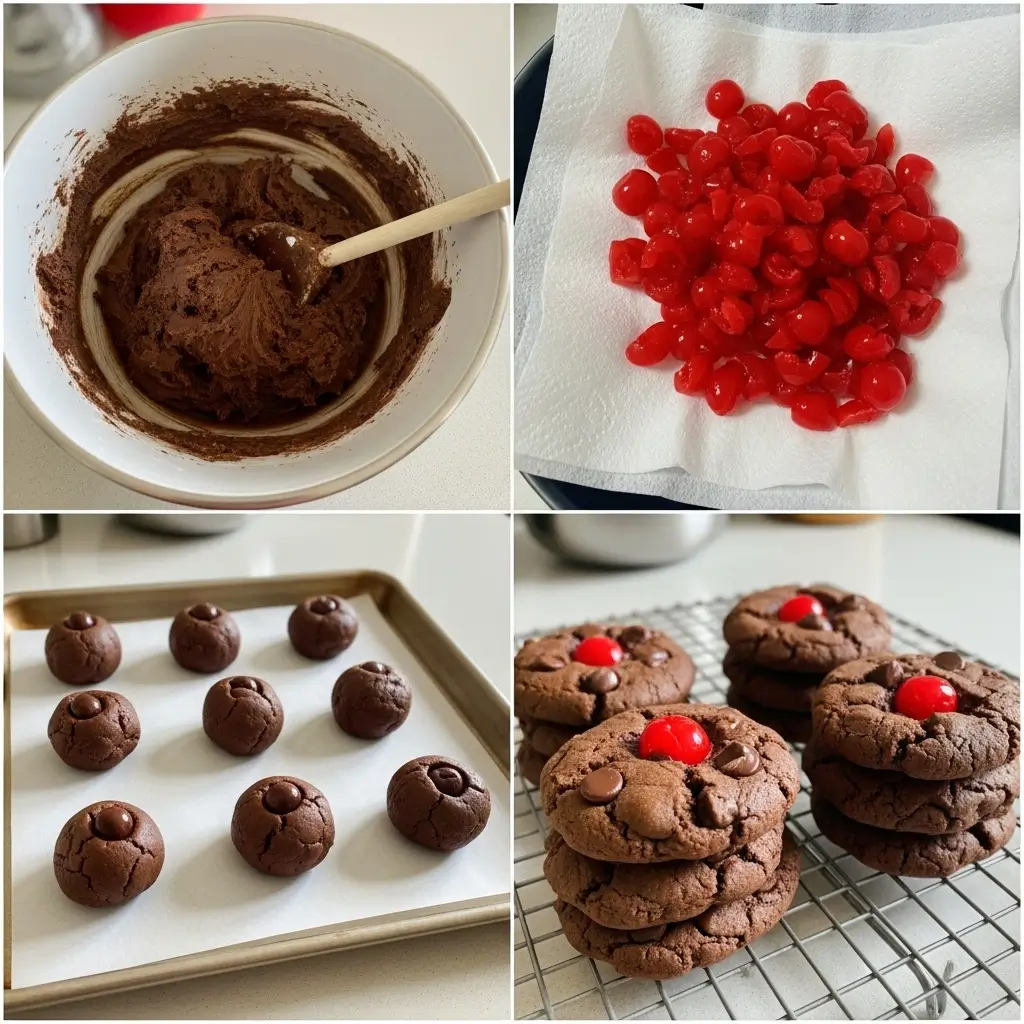 Chocolate Cherry Cookies