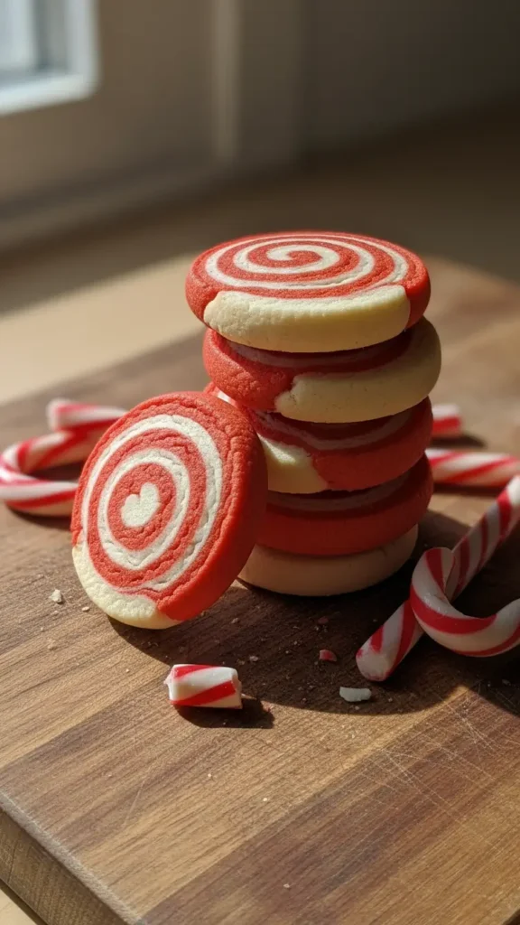 Peppermint Pinwheel Cookies