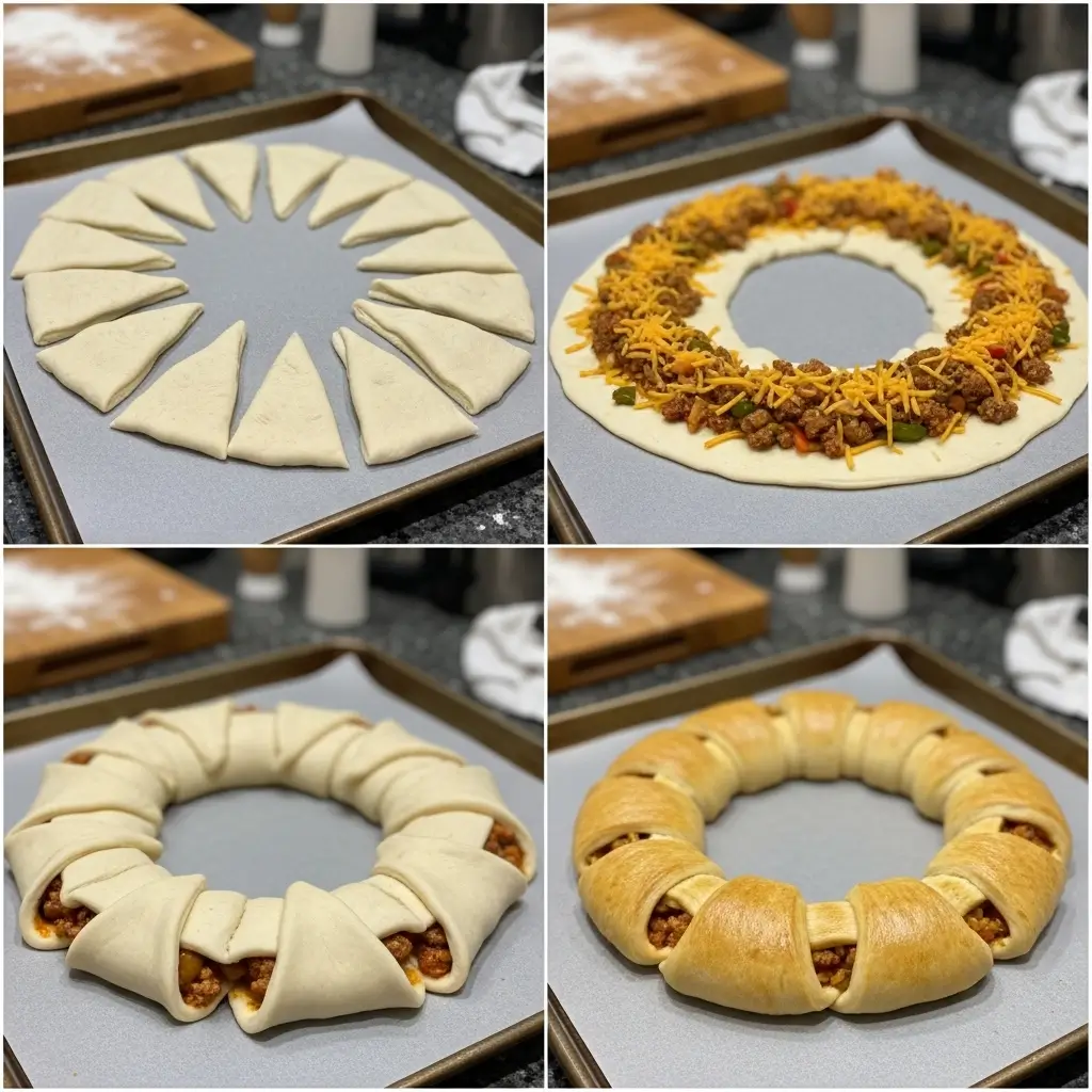 Cranberry Turkey Crescent Ring