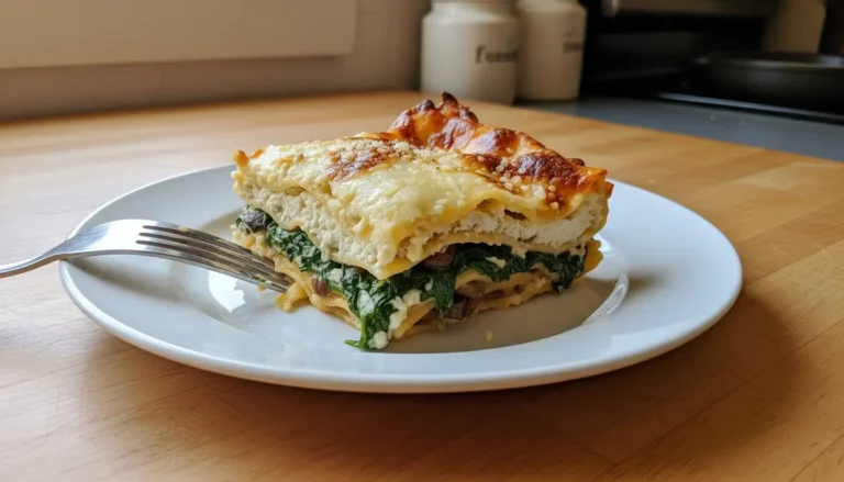 Mushroom and Spinach Lasagna