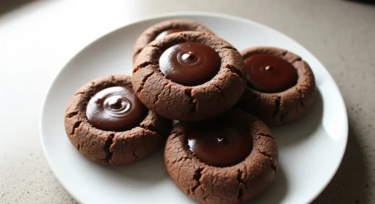 Chocolate Thumbprint Cookies