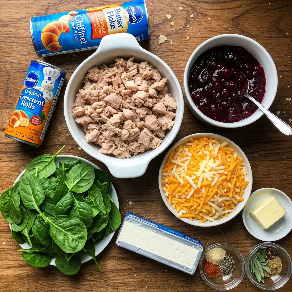 Cranberry Turkey Crescent Ring