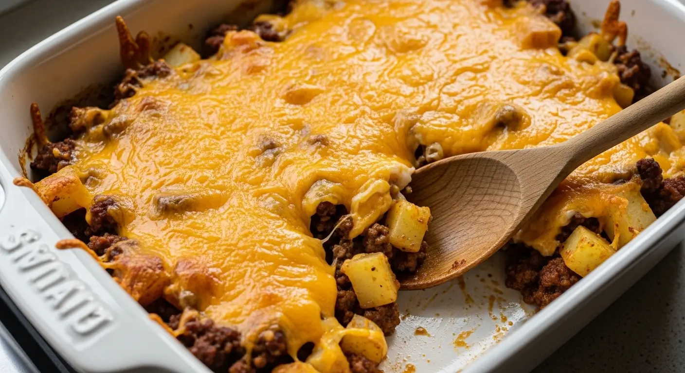 Cheesy Ground Beef and Potatoes