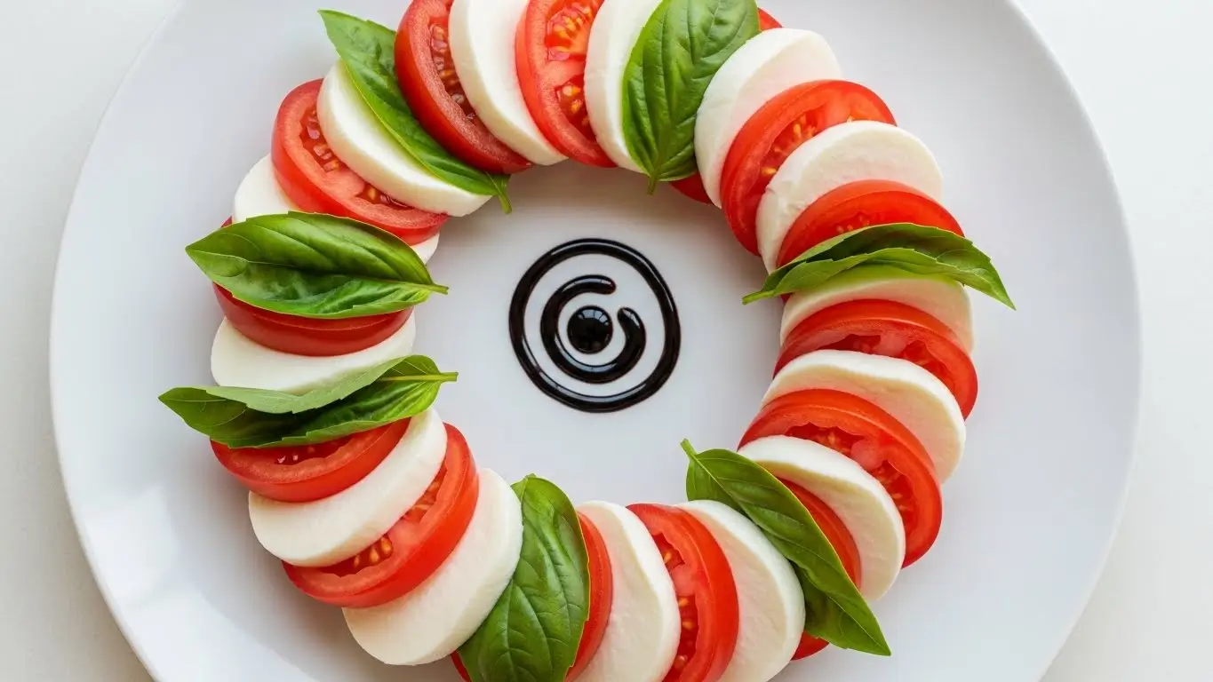 Caprese Christmas Wreath