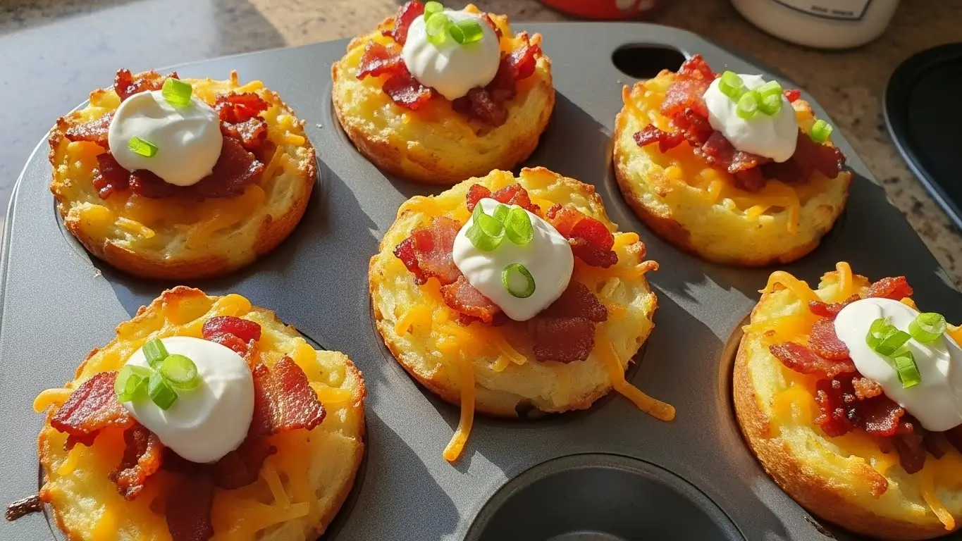 Stuffed Mashed Potato Nests