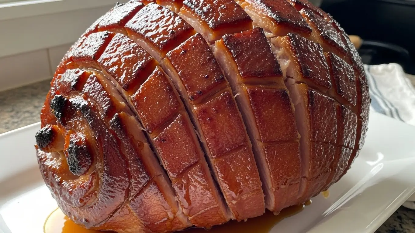 Baked Ham with Maple Glaze