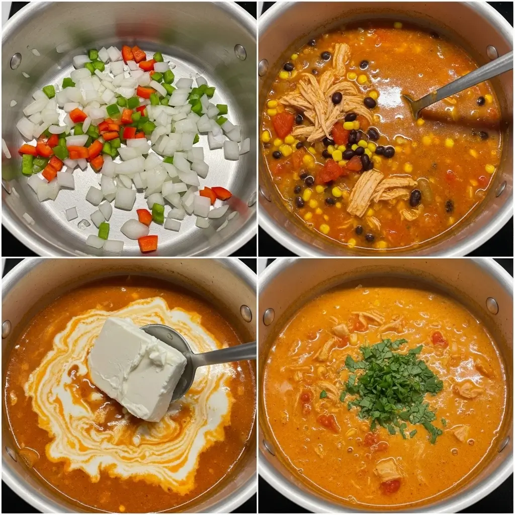 Creamy Chicken Enchilada Soup
