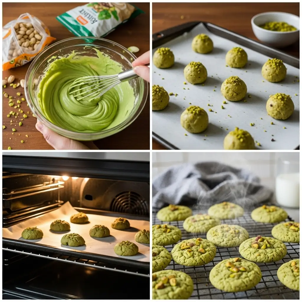 Pistachio Pudding Cookies