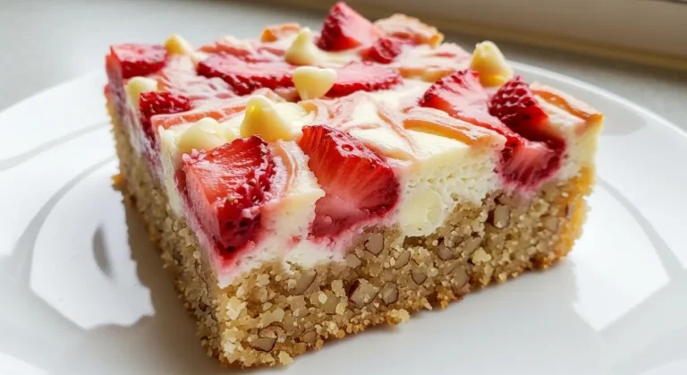 Strawberry Earthquake Cake